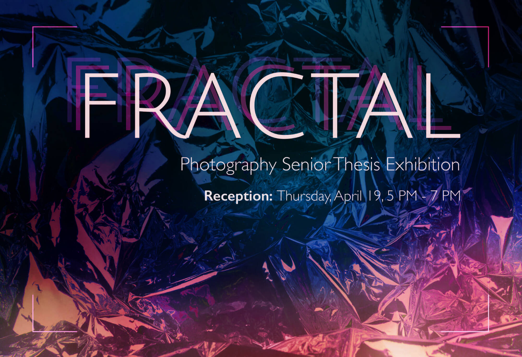 Postcard for Student BFA Exhibition Fractal